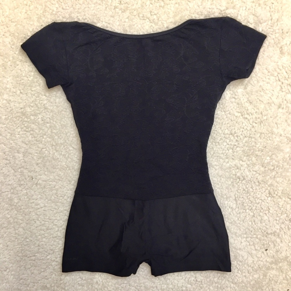 Wear Moi Boat Neckline Open Back Unitard